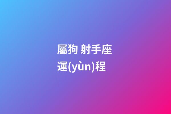 屬狗 射手座 運(yùn)程-第1張-星座運(yùn)勢(shì)-玄機(jī)派
